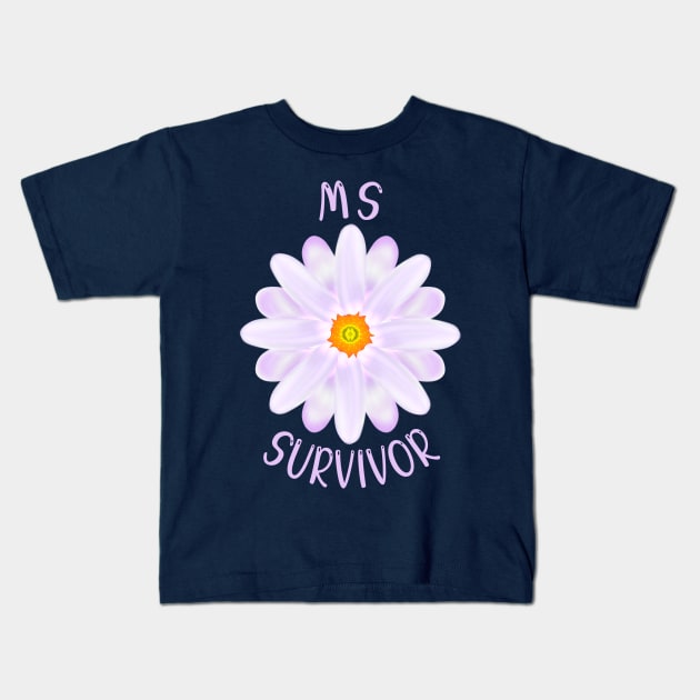 MS Survivor Kids T-Shirt by MoMido
